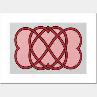 Celtic Knot Heart Valentine Posters and Art